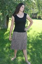 Taupe short Fancy Skirt